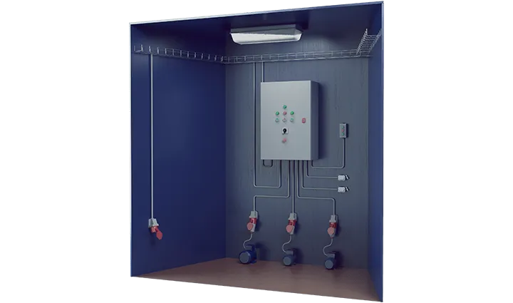 Учебный стенд "Электромонтаж и наладка систем управления электродвигателем"